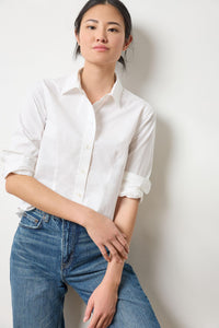 Lilla P Poplin Slim Button Down
