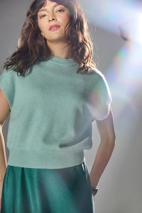 Lilla P Banded Bottom Wedge Sweater