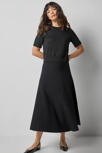 Lilla P Flared Knit Skirt