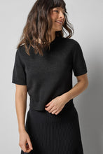 Load image into Gallery viewer, Lilla P Short Sleeve Sparkle Sweater
