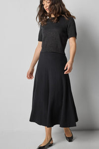 Lilla P Flared Knit Skirt