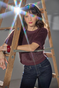 Lilla P Short Sleeve Brushed Crewneck
