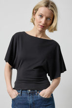 Load image into Gallery viewer, Lilla P Matte Brushed Jersey Tie Back Dolman Top
