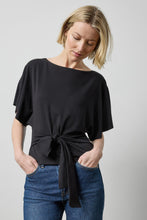 Load image into Gallery viewer, Lilla P Matte Brushed Jersey Tie Back Dolman Top
