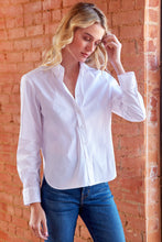 Load image into Gallery viewer, Finley Preppy Solid Silky Poplin Shirt

