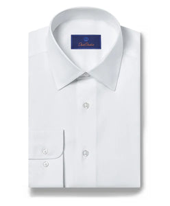 David Donahue Solid Dress Shirt