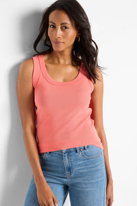 Nic + Zoe Perfect Knit Rib Scoop Tank