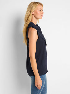 Nic Zoe Falling Chiffon Woven Tank