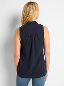 Nic Zoe Falling Chiffon Woven Tank