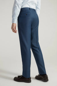 Samuelsohn Navy Super 130s Milano Sharkskin Suit