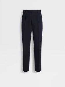 Zegna Solid One Pleat Pant