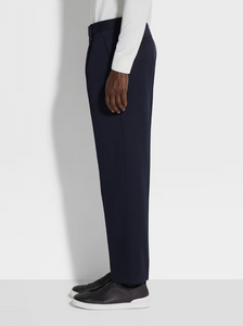 Zegna Solid One Pleat Pant