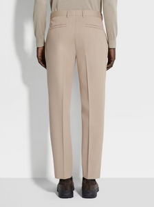 Zegna Solid One Pleat Pant