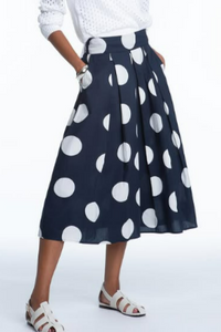 Elliott Lauren Dot Com Pleated Skirt