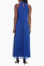 Load image into Gallery viewer, Maggy London Swiss Dot Keyhole Halter Dress
