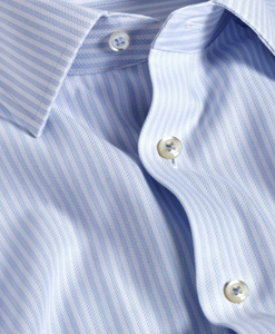 David Donahue Herringbone Stripe Dress Shirt