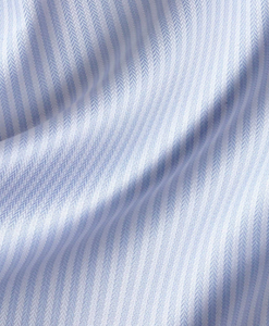 David Donahue Herringbone Stripe Dress Shirt