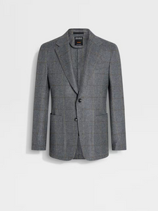 Zegna Over Check Oasi Cashmere Couture Jacket