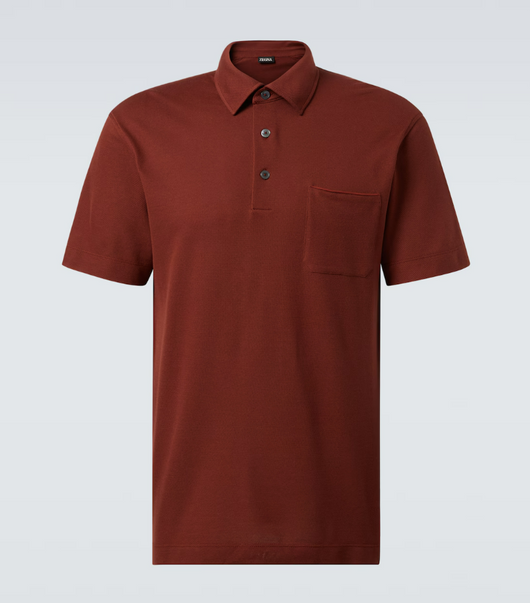 Zegna Pure Cotton Short Sleeves Polo