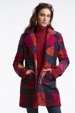 Load image into Gallery viewer, Elliott Lauren Color Block Long Plaid Textured Jacket
