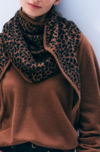 Load image into Gallery viewer, White &amp; Warren Cashmere Leopard Neckerchief
