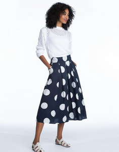 Elliott Lauren Dot Com Pleated Skirt