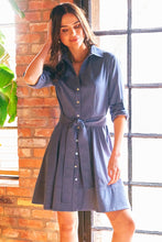 Load image into Gallery viewer, Finley Denim Short Laine Dress
