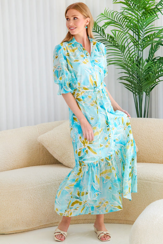 Finley Sienna Seaweed Print Dress