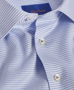 David Donahue Broken Stripe Dress Shirt