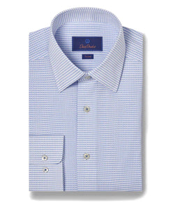 David Donahue Broken Stripe Dress Shirt