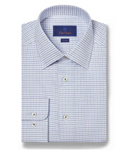 Load image into Gallery viewer, David Donahue Mini Check Dress Shirt
