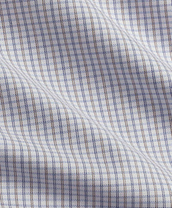 David Donahue Mini Check Dress Shirt