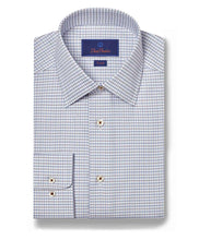 Load image into Gallery viewer, David Donahue Mini Check Dress Shirt
