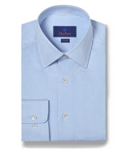 Load image into Gallery viewer, David Donahue Fine Stripe Dress Shirt
