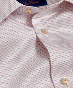 David Donahue Pin Dot Dress Shirt
