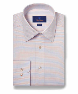 David Donahue Pin Dot Dress Shirt