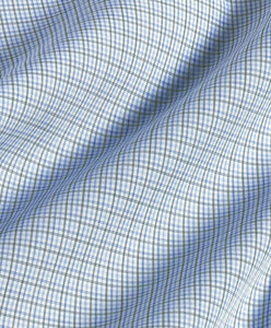 David Donahue Mini Check Dress Shirt