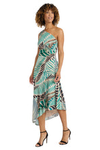 Load image into Gallery viewer, Maggy London Palm Print One Shoulder Dress
