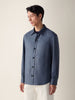 Zegna Solid Cashmere Linen And Silk Overshirt