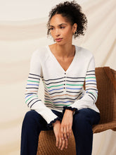 Load image into Gallery viewer, Nic + Zoe Maritime Stripe Sweater
