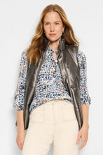 Load image into Gallery viewer, Nic + Zoe Metallic Faux Leather Puffer Vest
