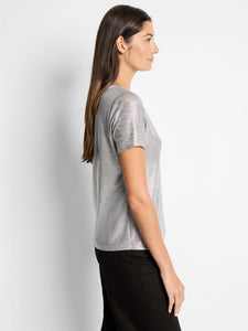 Nic + Zoe Shine Drape Tee