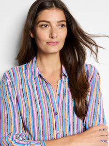 Nic + Zoe Solstice Stripe Shirt