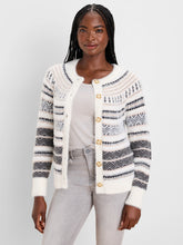 Load image into Gallery viewer, Nic + Zoe Fair Isle Stripe Cardigan
