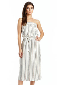 Drew Journey Stripe Strapless Dress