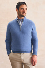 Load image into Gallery viewer, Johnnie-O Cashmere Quarter Zip Sweater
