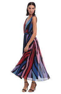 Donna Morgan Abstract Print Maxi Dress