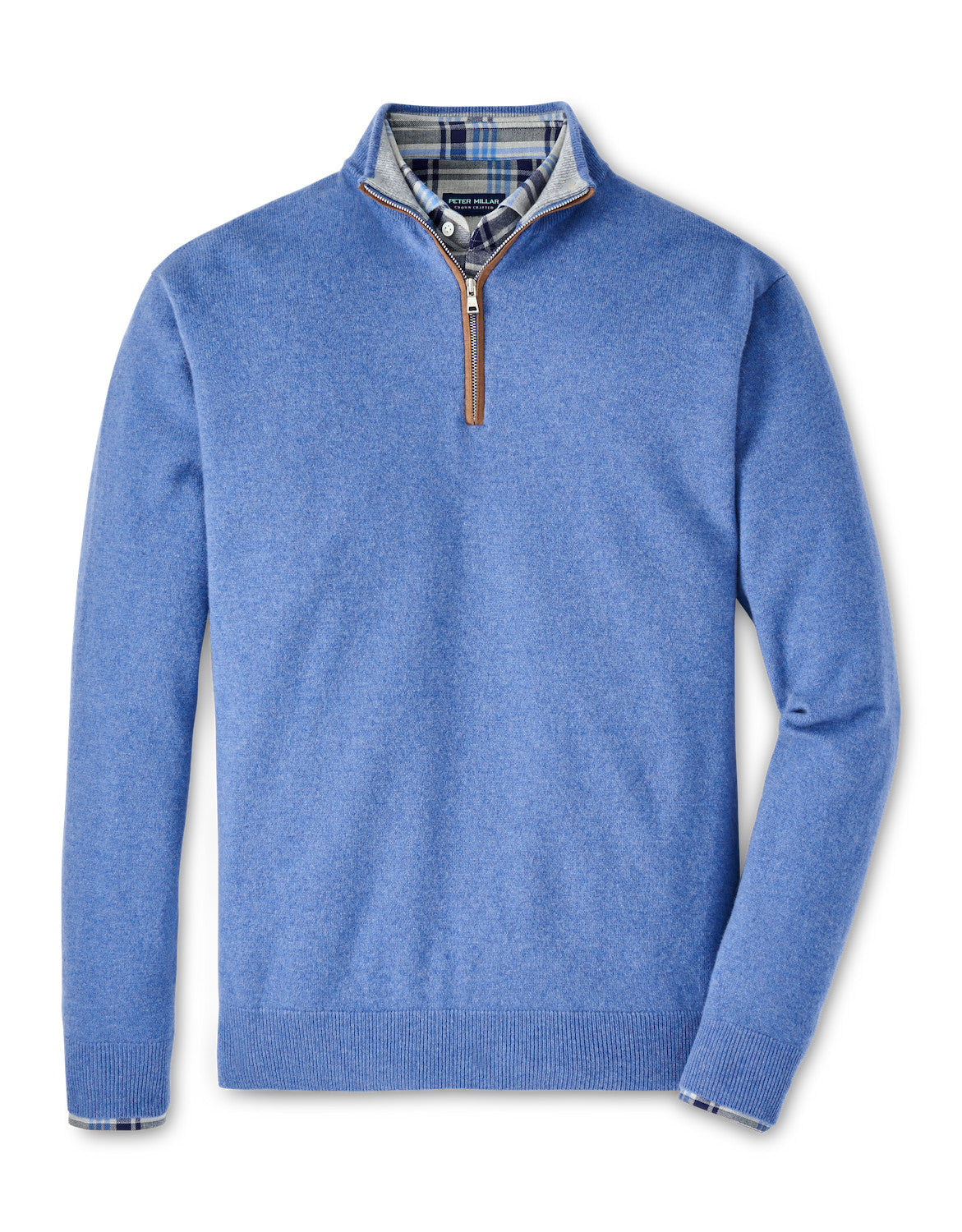 Custom Peter Millar Men's Artisan Crafted Flex Quarter-Zip Grey