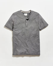 Load image into Gallery viewer, Billy Reid Short Sleeve Birdseye Henley

