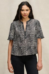 Velvet Autumn Fern Print Freeda Top